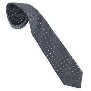 Damon Mens Polyester Tie Grey in EUC